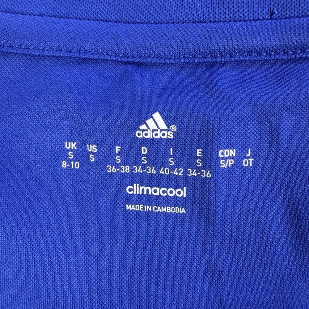 Chelsea FC Jersey Womens Small Blue Soccer Yokohama Tyres Adidas Wipro - Picture 2 of 11